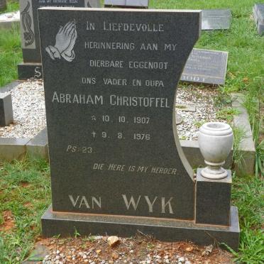 WYK Abraham Christoffel, van 1907-1976