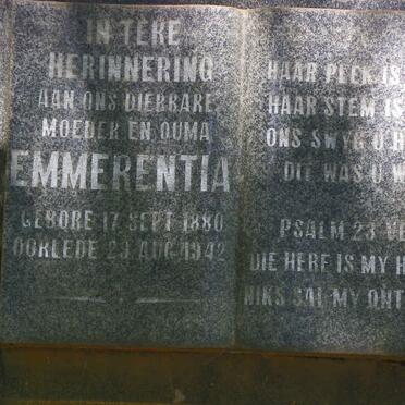 WYK Emmerentia, van nee FERREIRA 1880-1942