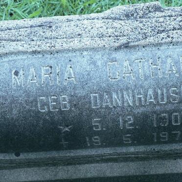 ZYL Maria Catharina, van nee DANNHAUSER 1903-1977