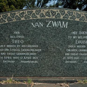 ZWAM Theo, van 1894-1975 &amp; Louise SOENENS 1896-1969