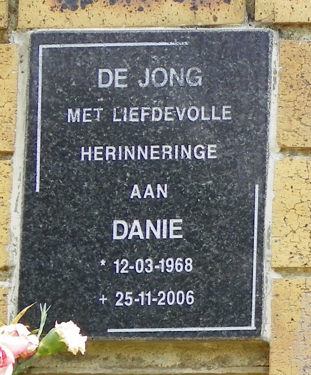 JONG Danie, de 1968-2006