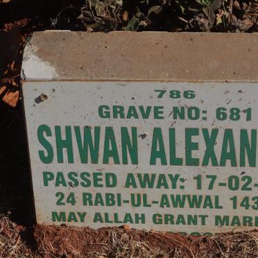 ALEXANDER Shwan -2012