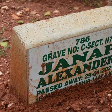 ALEXANDER Janap -2021