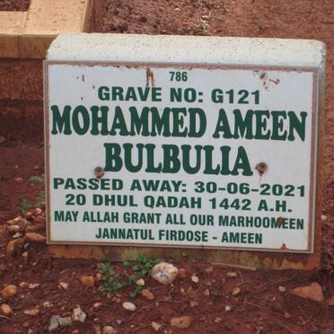 BULBULIA Mohammed Ameen -2021