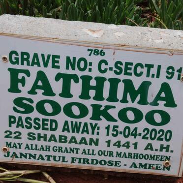 BHAYLA Fathima Sookoo -2020