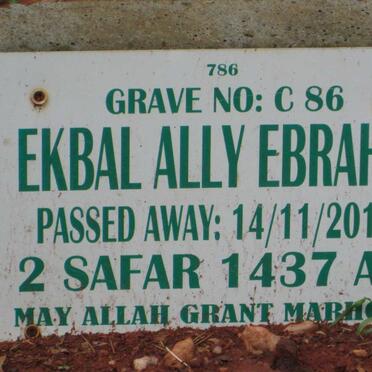 EBRAHIM Ekbal Ally -2015
