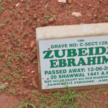 EBRAHIM Zubeida -2020