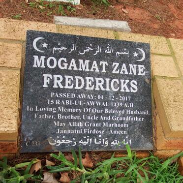 FREDERICKS Mogamat Zane -2017