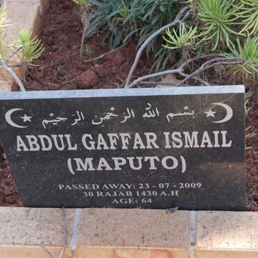 ISMAIL Abdul Gaffar -2009