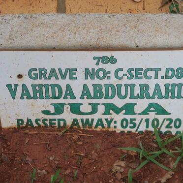 JUMA Vahida Abdulrahimo -2017
