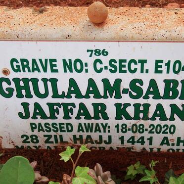 KHAN Ghulaam-Sabir Jaffar -2020