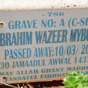 MYBURGH Ebrahim Wazeer -2016