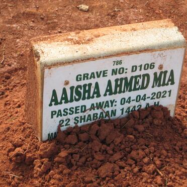 MIA Aaisha Ahmed -2021