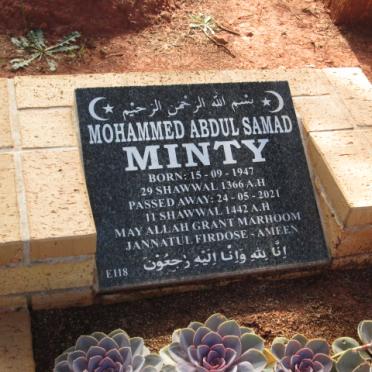 MINTY Mohammed Abdul Samad 1947-2021