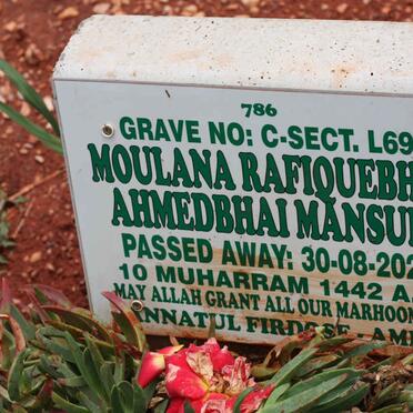 MANSURI Moulana Rafiquebhai Ahmedbhai -2020