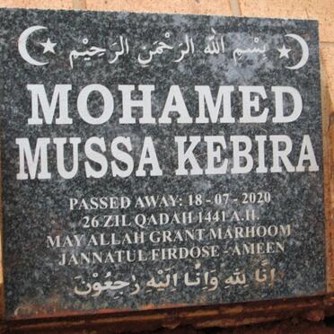 MOHAMED Mussa Kebira -2020