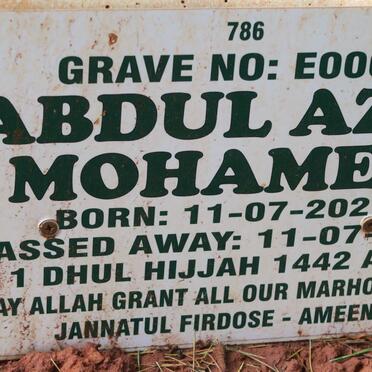 MOHAMED Abdul Aziz 2021-2021