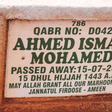 MOHAMED Ahmed Ismail -2022