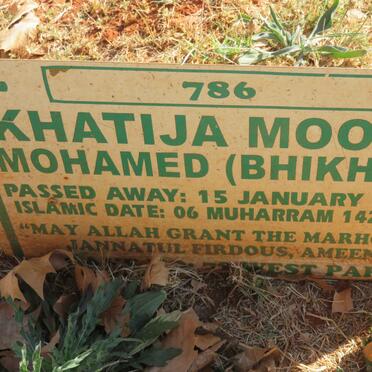 MOHAMED Khtija Moosa nee Bhikhoo -2008