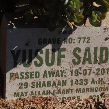 SAIDI Yusuf -2012
