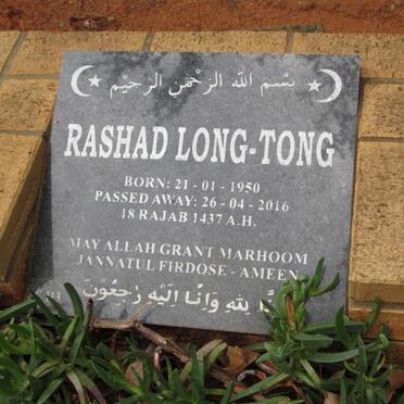 TONG Rashad, Long 1950-2016
