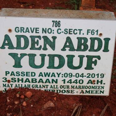 YUDUF Aden Abdi -2019