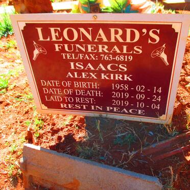 ISAACS Alex Kirk 1958-2019