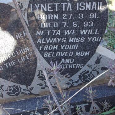 ISMAIL Lynetta 1991-1993