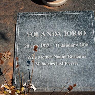 IORIO Maria 1895-1951 :: IORIO Guido 1909-1984 :: IORIO Yolanda 1913-2016