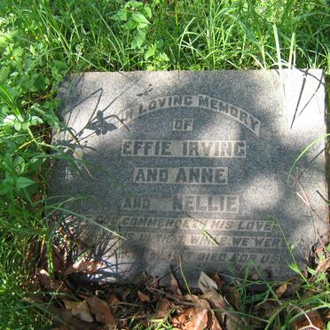 IRVING Effie :: IRVING Anne :: IRVING Nellie 