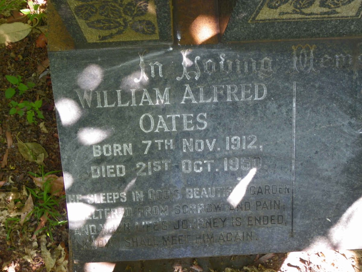 OATES William Alfred 1912-1950