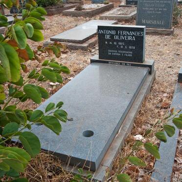 OLIVEIRA  Antonio Fernandes, de 1925-1978