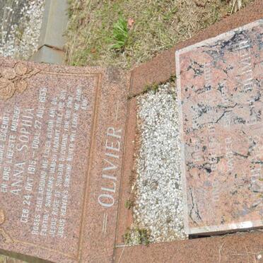 OLIVIER Nicolaas G.J. 1913-1993 &amp; Anna Sophia 1915-1956