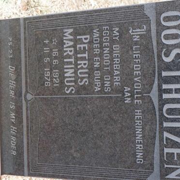 OOSTHUIZEN Petrus Martinus 1921-1976