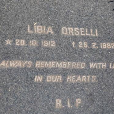 ORSELLI Livio 1894-1975 :: ORSELLI Libia 1912-1982