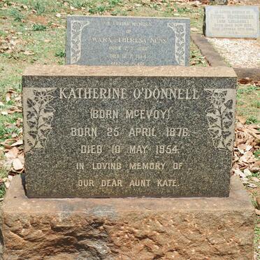 O'DONNELL Katherine nee MCEVOY 1876-1954