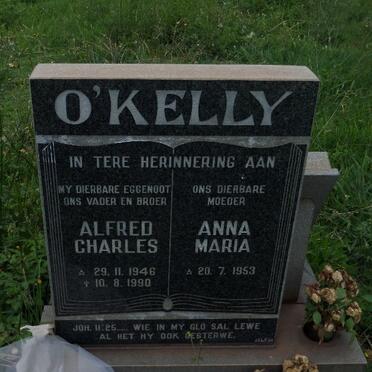 O'KELLY Alfred Charles 1946-1990 &amp; Anna Maria 1953-