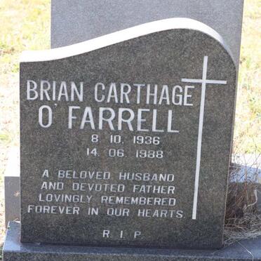 O'FARRELL Brian Carthage 1936-1988