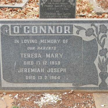 O'CONNOR Jeremiah Joseph -1964 &amp; Teresa Mary -1959
