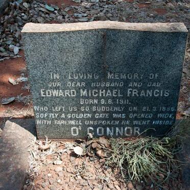 O'CONNOR Edward Michael Francis 1911-1958