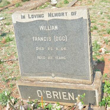 O'BRIEN William Francis -1956