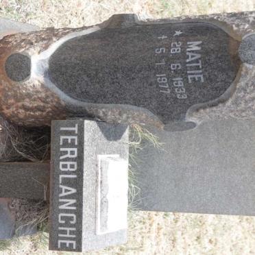 TERBLANCHE Matie 1933-1977