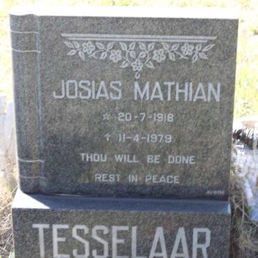 TESSELAAR Josias Mathian 1918-1979
