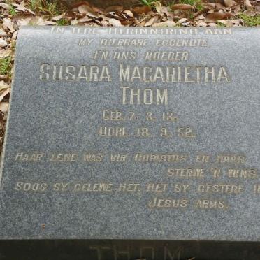 THOM Susara Magarietha 1913-1952