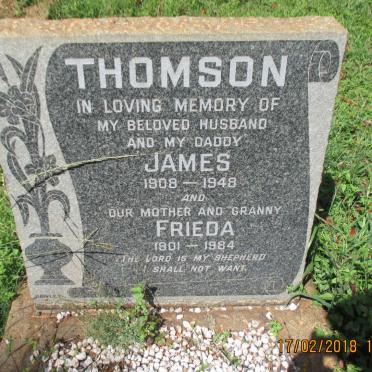 THOMSON James 1908-1948 &amp; Frieda 1901-1984
