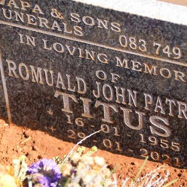 TITUS Romuald John Patrick 1955-2021