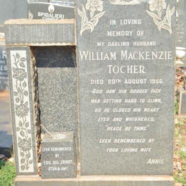 TOCHER William MacKenzie -1956 &amp; Annie -1970