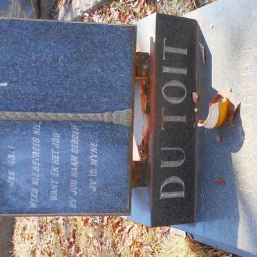 TOIT Jan Gabriel, du 1937-1961