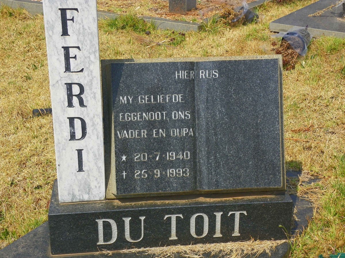 TOIT Ferdi, du 1940-1993