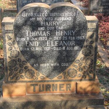TURNER Thomas Henry 1923-1967 &amp; Enid Eleanor 1921-1981